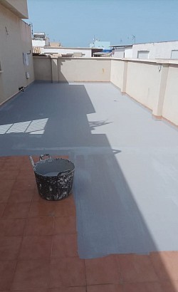 Roofing repair and paint job