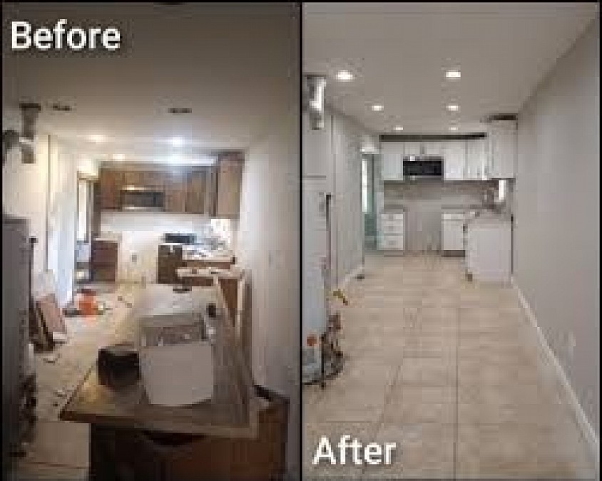 Before & after project completed with perfection